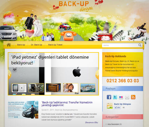 Back-up Dünyası ve Kurumsal Bloglar üzerine