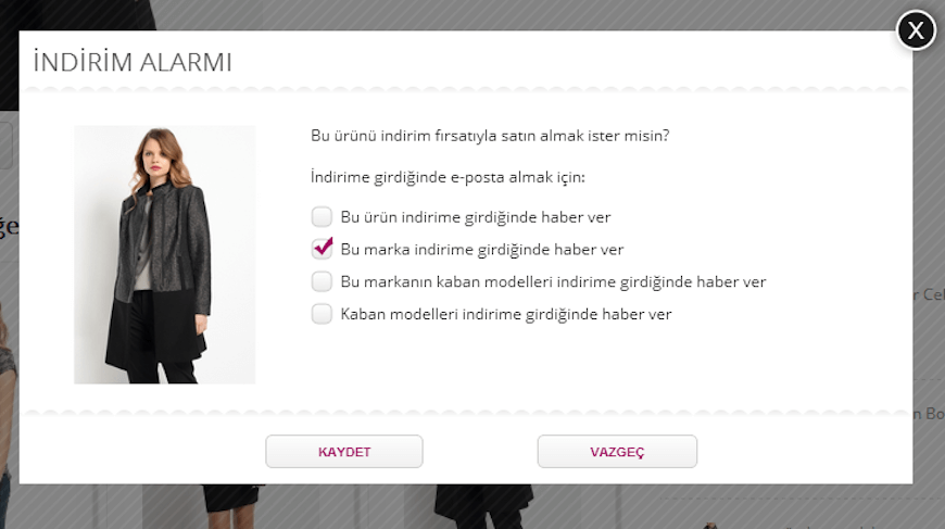 indirim alarmı