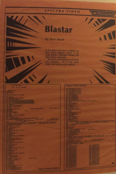 Blastar- Elon Musk