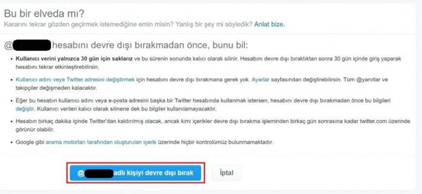 Twitter Hesabı Nasıl Silinir?