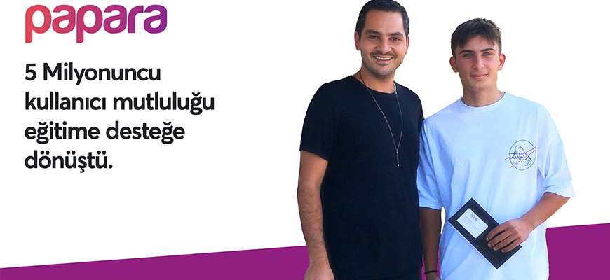Papara 5 milyon kullanıcıya ulaştı